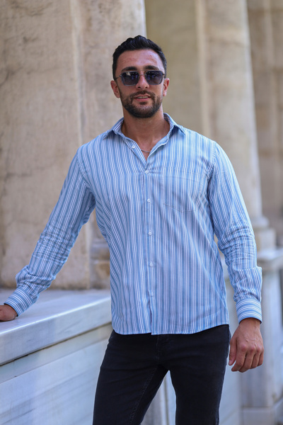 PASSERO Сорочка Regular Fit Elit у смужку