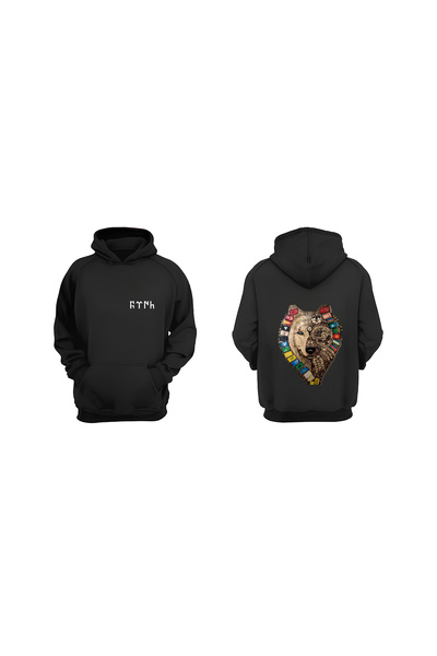 BBS "الأبجدية التركية العلم التركي" مطبوعة 3 خيوط سميكة البلوز