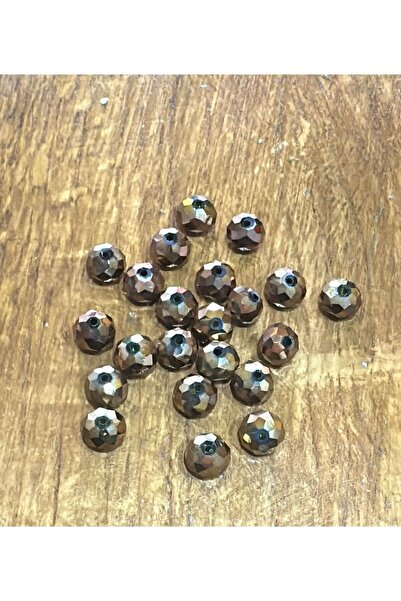 Gönülden Tasarım 22 KOMADA 1 CM BRONZANIH KRISTALNIH PERLI ZA NAKIT