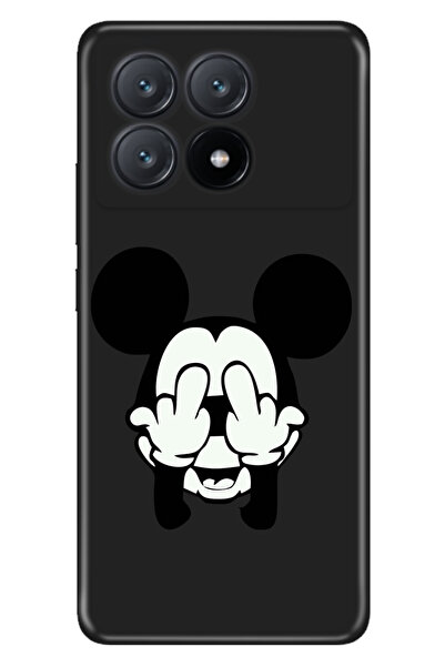 POCO X6 Pro 5G Uyumlu Kılıf Resimli Baskılı Nano Silikon Mickey Karakter