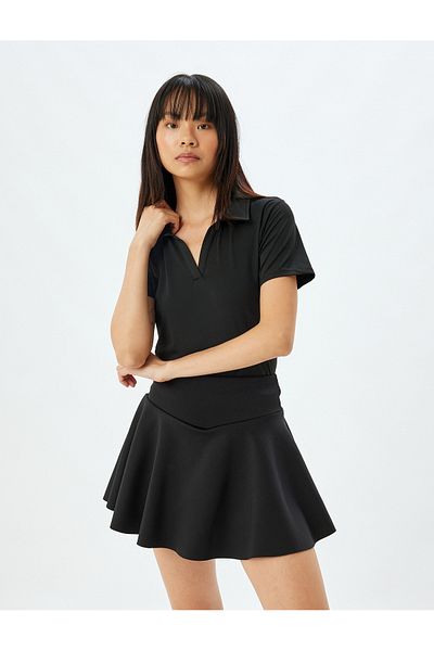 Koton Tricou sport slim cu mânecă scurtă cu gât polo