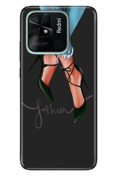 Cekuonline Xiaomi Redmi 10C Case Silicone Tioserisi Patterned Illustrated - F...