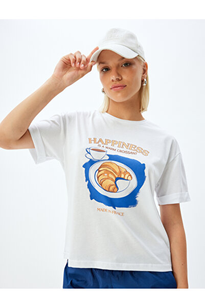 Koton Tricou oversize imprimat cu mânecă scurtă