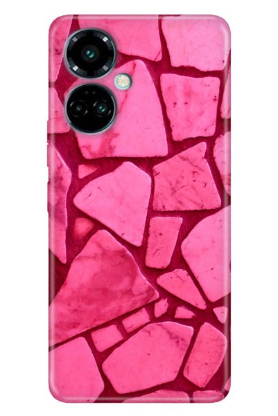 TECNO Camon 19 Pro Case Modern Design Silicone Patterned Pink Concrete