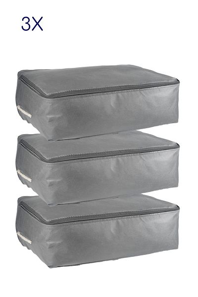 Vedsey Σετ 3 53x44x20 Anthracite Storage Organizer Home - Organizer καναπέ-κρεβάτι και κάτω από το κρεβάτι