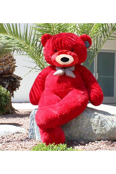Solemia 130 cm Cute Large Plush Teddy Bear with Bow Tie - 100% Domestic