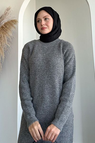 InStyle Glitter Corded Anthracite Tunic