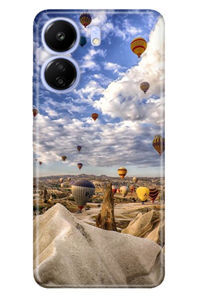 POCO Xiaomi C65 - Redmi 13c Kılıf Resimli Baskılı Silikon Ürgüp Kapadokya