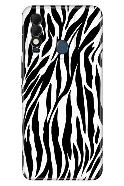 TECNO Spark 8T Kılıf Kamera Korumalı Silikon Desenli Resimli UV Kapak ZebraDe...