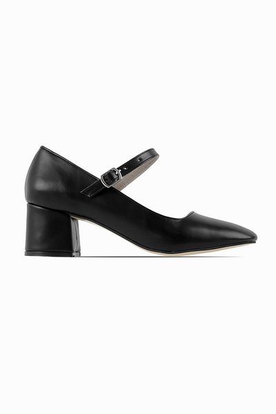 Lal Shoes & Bags Manila Single Strap Women's Heeled Shoes-Black
