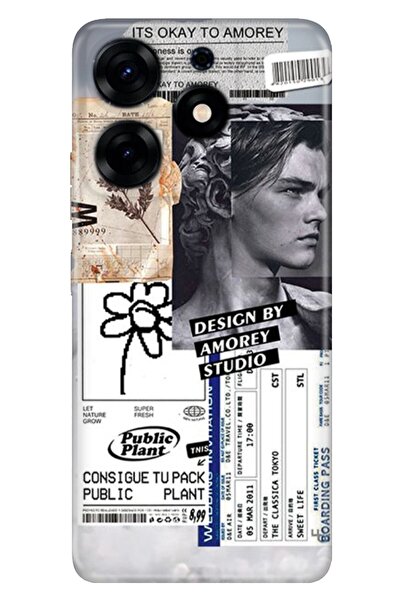 TECNO Spark 10 Pro Kılıf Kamera Korumalı Silikon Desenli Resimli UV Kapak Amorey