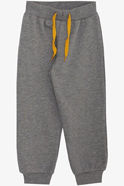 Breeze 1.5-5 Years Old Boys' Tracksuit Set - 3D, Text Printed, Dark Gray Melange