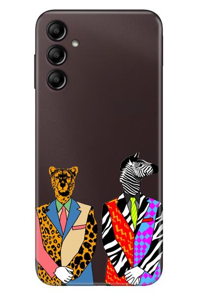 Cekuonline Samsung Galaxy A54 Case Silicone Patterned Illustrated Uv Cover Ze...
