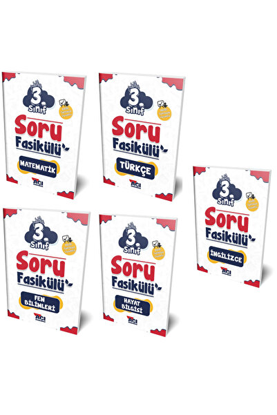 Açı Yayınları 3.Sınıf Temel Dersler Soru Bankası + 3.Sınıf Yaprak Test Branş Branş Ayrı Ayrı 6 Parça