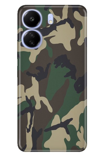 POCO Xiaomi C65 - Redmi 13C Case Pictorial Printed Silicone Soldier Pattern