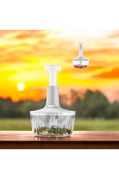 Metler مفرمة يدوية - 3 شفرات روندو بالضغط اليدوي، تشوبر مي روندو