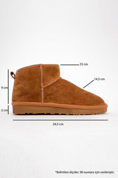 LuviShoes Dámské kotníkové boty z pravé kůže Tan Suede