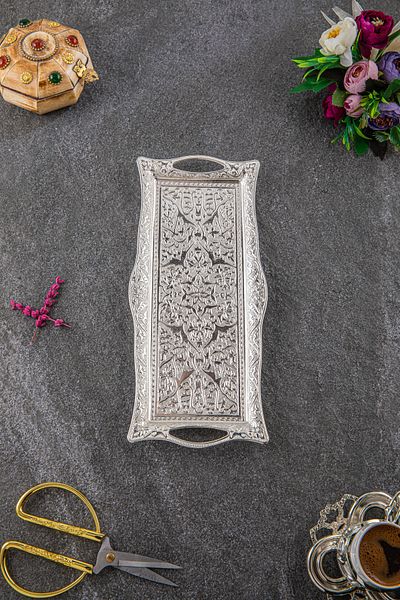 Sena Authentic Mini Rectangular 2-Seater Metal Tray (027-2-m)