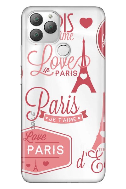 General Mobile Gm 22 Plus Compatible Case 0.4mm Laser Cut Silicone Stock:Pink...