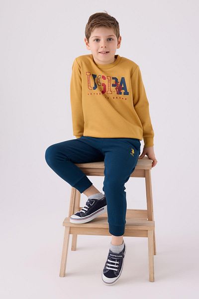 U.S. Polo Assn. Set de sus și de jos de iarnă cu 3 fire pentru băieți