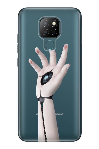 General Mobile Gm 20 حافظة 0.4 ملم غطاء سيليكون مقطوع بالليزر روبوت