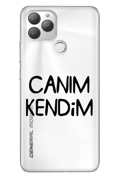 General Mobile Gm 22 Plus Case 0.4mm Laser Cut Silicone Stock:Canım Kendim