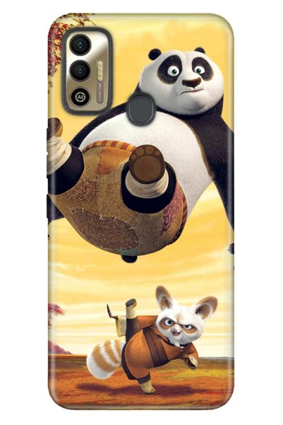 TECNO Spark 7t Compatible Case Tioserisi Illustrated Silicone Kungfu Panda