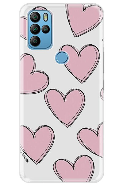 General Mobile Gm 21 Pro Uyumlu Kılıf 0.4mm Lazer Kesim Silikon Kapak Pembe Ç...