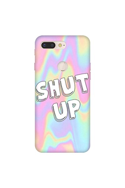 General Mobile Gm 9 Pro Uyumlu Kılıf 0.4mm Lazer Kesim Silikon Kapak Shut Up