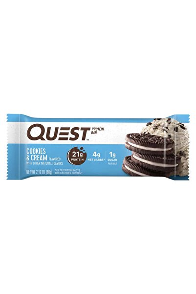 QUEST NUTRITION بار البروتين، كوكيز وكريمة، 1 بار