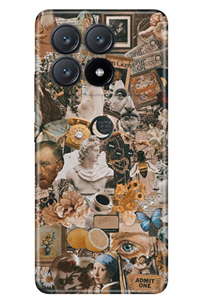 POCO X6 Pro 5G Uyumlu Kılıf Resimli Baskılı Nano Silikon VanGogh