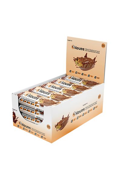 Laperva 4 Hours Meal Replacement Duo Cookie Bar With Vitamin, Box of 18 Bars
