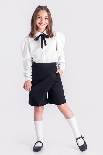 MY YOYO Girl Children School Shorts Skirt / Waist Rib Elastic Shorts Skirt / School Skirt