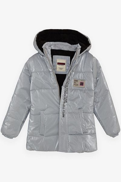 esso mandolin 2-6 Years Boy Gray Coat with Hood and Pockets