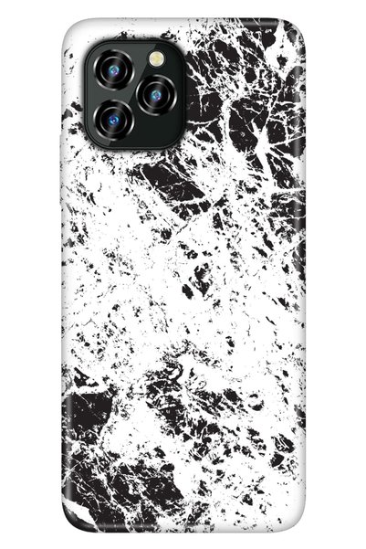 oukitel حافظة C21 Pro من السيليكون بنمط صورة للأشعة فوق البنفسجية رخامية رائعة
