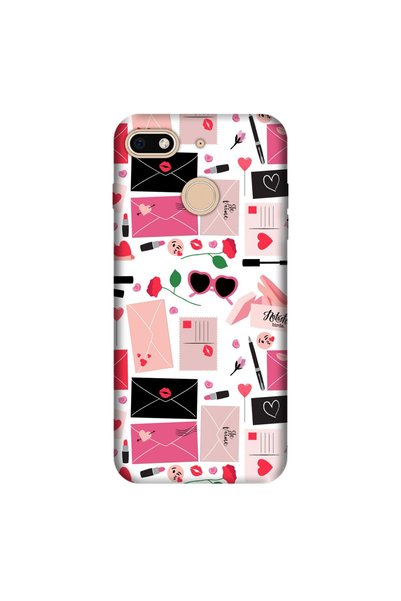 General Mobile Gm 8 Go Case 0.4mm Laser Cut Silicone Cover Letter
