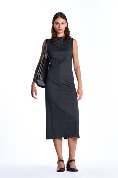 SHERIN Φόρεμα Anthracite Midi Μήκος