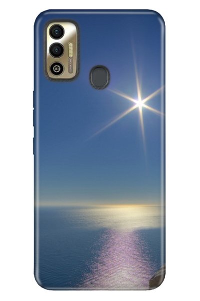 TECNO Spark 7t Uyumlu Kılıf Tioserisi Resimli Silikon Sakin Deniz