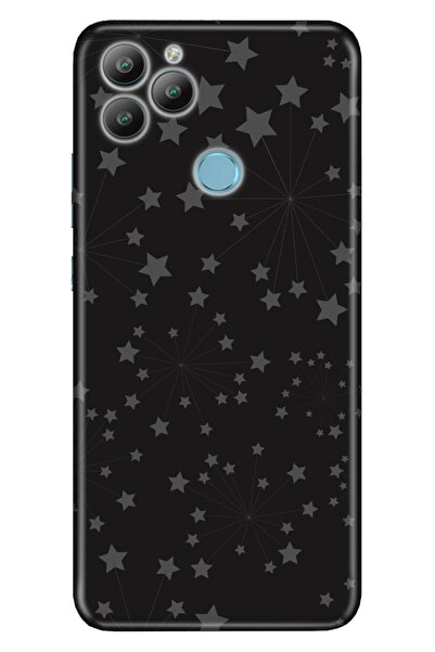 General Mobile Gm 22 / Gm 22s Kılıf 0.4mm Lazer Kesim Silikon Kapak Yıldızlar