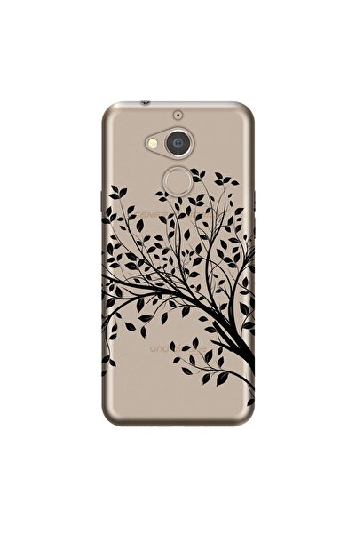 General Mobile Gm 8 Kılıf 0.4mm Lazer Kesim Silikon Kapak Sonbahar