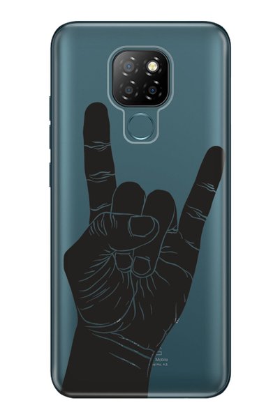 General Mobile Gm 20 Case 0.4mm Laser Cut Silicone Cover Rock'N
