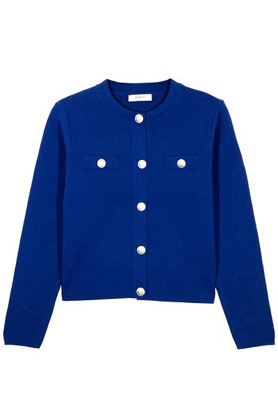 SHERIN Saks Buttoned Knitwear Cardigan