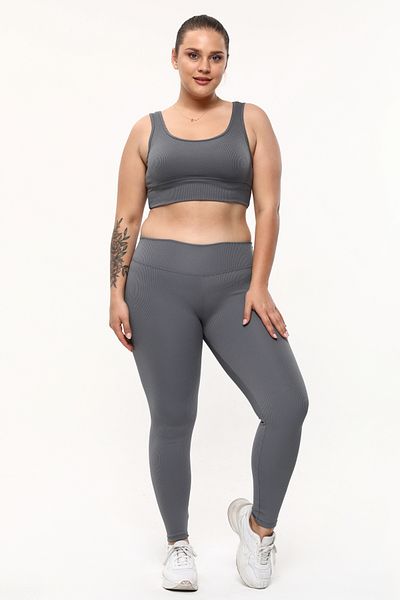 TAMPAP 397 Ribbed Raised Winter Women's Large Size Leggings