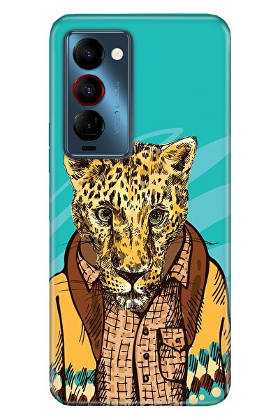 TECNO Camon 18 Uyumlu Premier Kılıf Silikon Moderna Desenli Çita