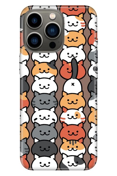 Cekuonline iPhone 14 Pro Max Case Silicone Moderna Illustrated Patterned Than...