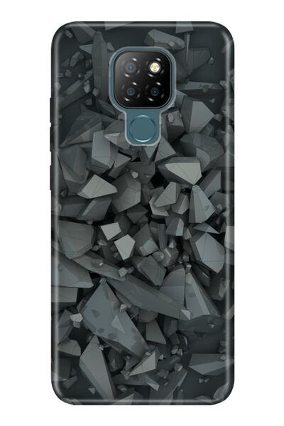 General Mobile Gm 20 Kılıf 0.4mm Lazer Kesim Silikon Kapak Broken