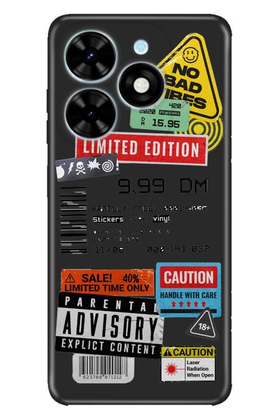 TECNO Spark Go 2024 Compatible Case Pictorial Printed Nano Silicone Mix Sticker