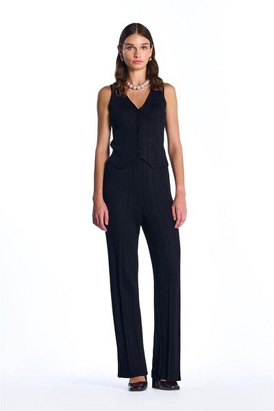 SHERIN Black Corduroy Pants