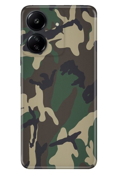 Cekuonline Xiaomi Redmi 13C - Poco C65 Case Silicone Patterned Soldier Pattern