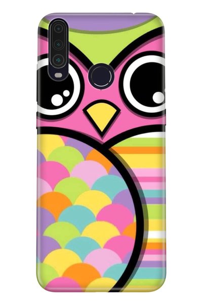General Mobile Gm 20 Pro Case 0.4mm Laser Cut Silicone Cover Owl